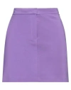 Pinko Woman Mini Skirt Purple Size 2 Viscose, Polyamide, Elastane