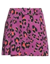 Pinko Woman Mini Skirt Purple Size 4 Polyester In Purple