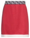 Pinko Woman Mini Skirt Red Size 4 Polyester, Cotton In Red