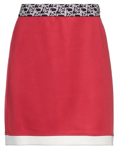 Pinko Woman Mini Skirt Red Size 4 Polyester, Cotton