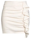 Pinko Woman Mini Skirt White Size 10 Polyester