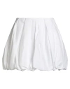 Pinko Woman Mini Skirt White Size 6 Cotton In White