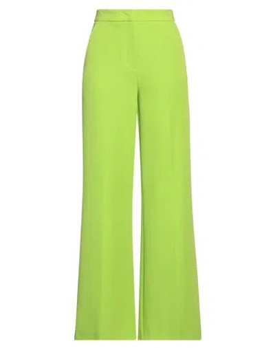 Pinko Woman Pants Lime Green Size 8 Polyester, Elastane