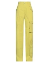 Pinko Woman Pants Acid Green Size 2 Cotton