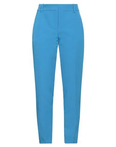 Pinko Woman Pants Azure Size 2 Polyester, Elastane In Blue