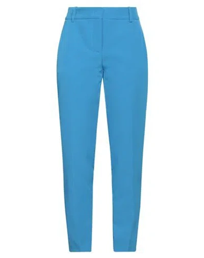 Pinko Woman Pants Azure Size 8 Polyester, Elastane In Blue