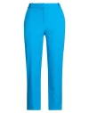 Pinko Woman Pants Azure Size 8 Polyester, Viscose, Elastane In Blue