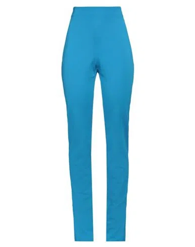 Pinko Woman Pants Azure Size 8 Viscose, Polyamide, Elastane In Blue