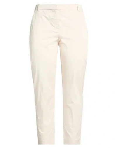 Pinko Woman Pants Beige Size 10 Cotton, Elastane In Neutral