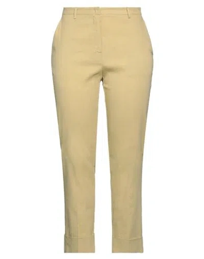 Pinko Woman Pants Beige Size 10 Linen, Viscose, Elastane