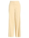Pinko Woman Pants Beige Size 10 Linen, Viscose, Elastane In Neutral