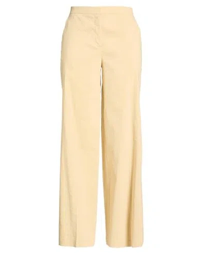 Pinko Woman Pants Beige Size 10 Linen, Viscose, Elastane In Neutral