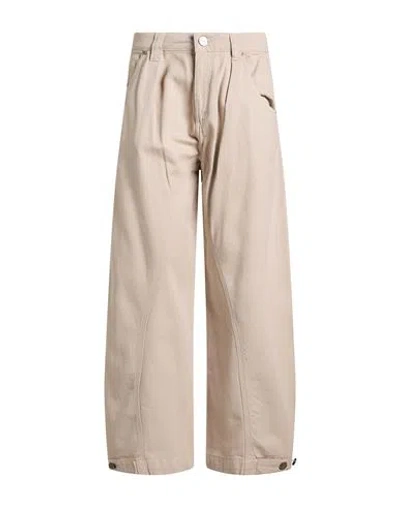 Pinko Woman Pants Beige Size 25 Cotton In Neutral
