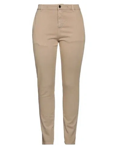 Pinko Woman Pants Beige Size 4 Cotton, Elastane