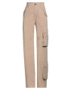 Pinko Woman Pants Beige Size 6 Cotton