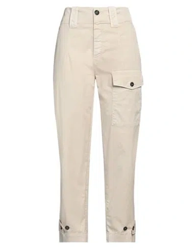 Pinko Woman Pants Beige Size 8 Cotton, Elastane