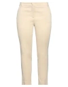 Pinko Woman Pants Beige Size 10 Linen, Viscose, Elastane