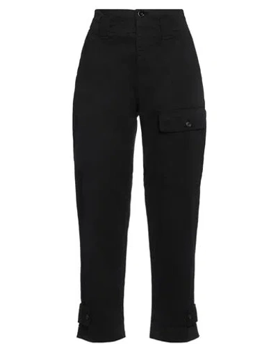 Pinko Woman Pants Black Size 10 Cotton, Elastane