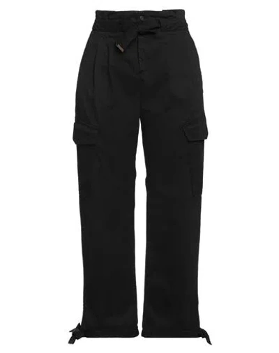 Pinko Woman Pants Black Size 10 Cotton, Elastane