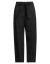 Pinko Woman Pants Black Size 10 Cotton, Linen In Black