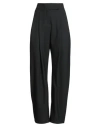 Pinko Woman Pants Black Size 10 Polyester, Wool, Lyocell In Black