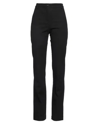 Pinko Woman Pants Black Size 2 Cotton, Elastane
