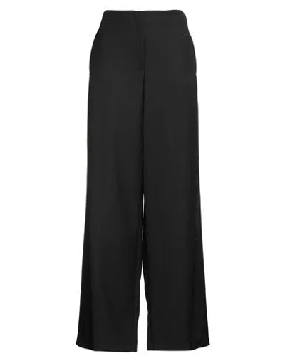 Pinko Woman Pants Black Size 4 Polyester, Wool, Acetate