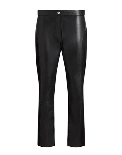 Pinko Woman Pants Black Size 4 Sheepskin