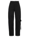 Pinko Woman Pants Black Size 8 Cotton, Elastane