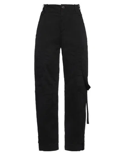 Pinko Woman Pants Black Size 8 Cotton, Elastane