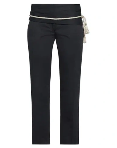 Pinko Woman Pants Black Size 6 Cotton, Linen
