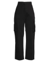 Pinko Woman Pants Black Size 8 Cotton In Black
