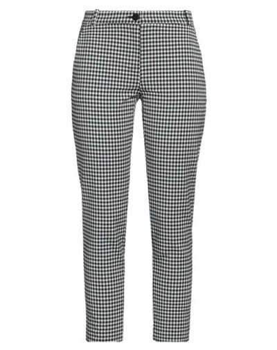 Pinko Woman Pants Black Size 8 Cotton, Polyester, Elastane In Gray