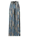 Pinko Striped Twill Pants In Black
