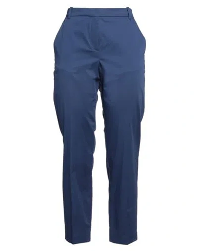 Pinko Woman Pants Blue Size 8 Cotton, Elastane