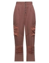 Pinko Woman Pants Brown Size 0 Lyocell, Silk In Brown