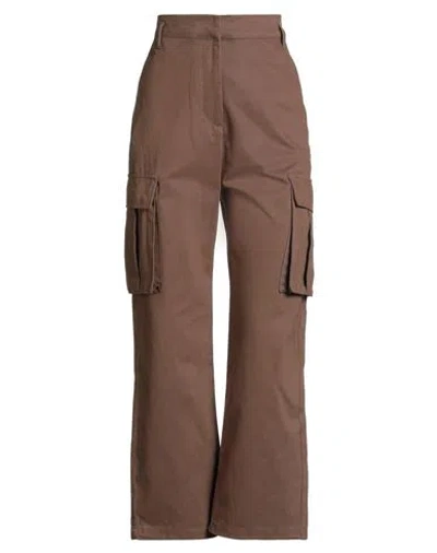 Pinko Woman Pants Brown Size 2 Cotton