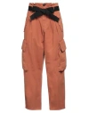 Pinko Woman Pants Brown Size 2 Cotton