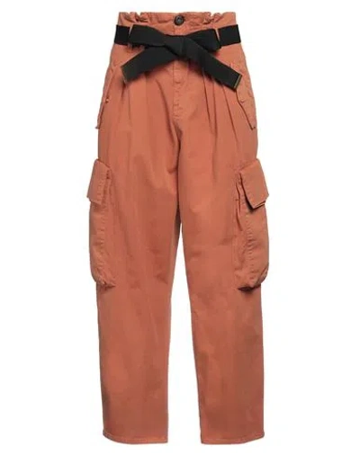 Pinko Woman Pants Brown Size 2 Cotton