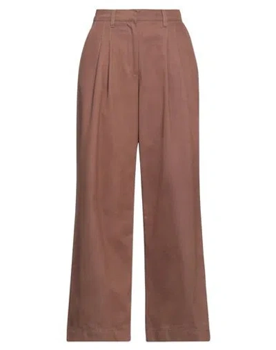 Pinko Woman Pants Brown Size 2 Polyester, Acrylic, Wool, Viscose, Elastane In Brown