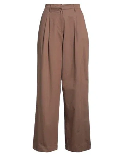 Pinko Woman Pants Brown Size 6 Cotton