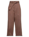 Pinko Woman Pants Brown Size 6 Cotton