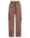 Pinko Woman Pants Brown Size 8 Cotton