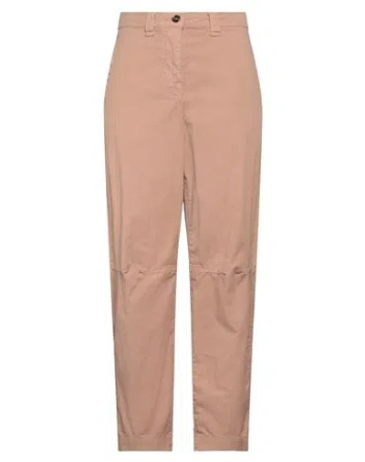 Pinko Woman Pants Brown Size 2 Cotton, Elastane