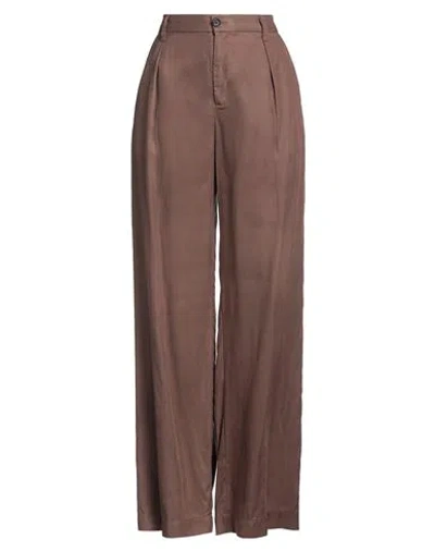 Pinko Woman Pants Brown Size 8 Lyocell