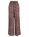 Pinko Snake-print Palazzo Pants In Brown