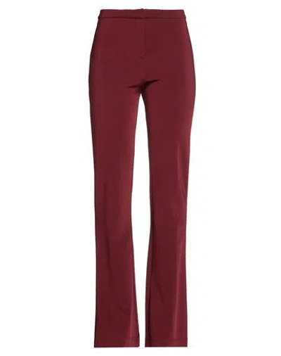 Pinko Woman Pants Burgundy Size 6 Viscose, Polyamide, Elastane In Red