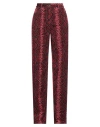 Pinko Woman Pants Burgundy Size 8 Cotton In Red