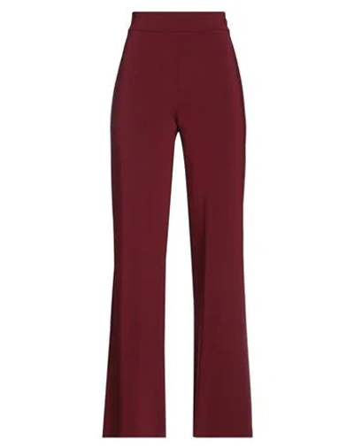 Pinko Woman Pants Burgundy Size 8 Polyamide, Viscose, Elastane In Red