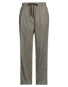 Pinko Woman Pants Camel Size 12 Wool, Viscose, Polyester, Elastane In Green